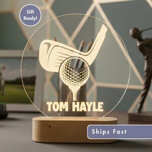 Custom Golf LED Lamp – Unique and Stylish Nightlight for Any Room